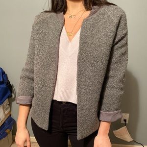 James Perse Bouclé Wool Cardigan